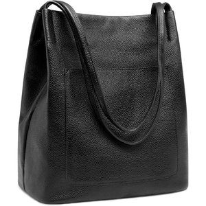 Tote Bags for Women Genuine Leather Shoulder Bag with Top Magnetic Snap Closure